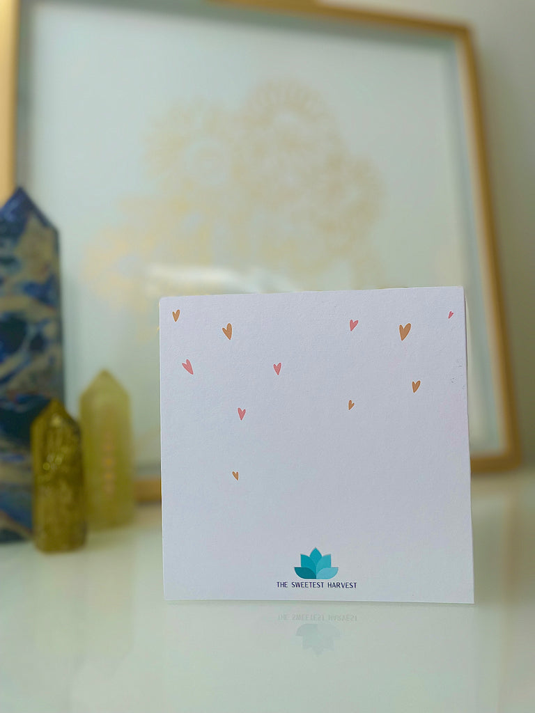 Welcome to the World Card - Rainbow Hearts - The Sweetest Harvest