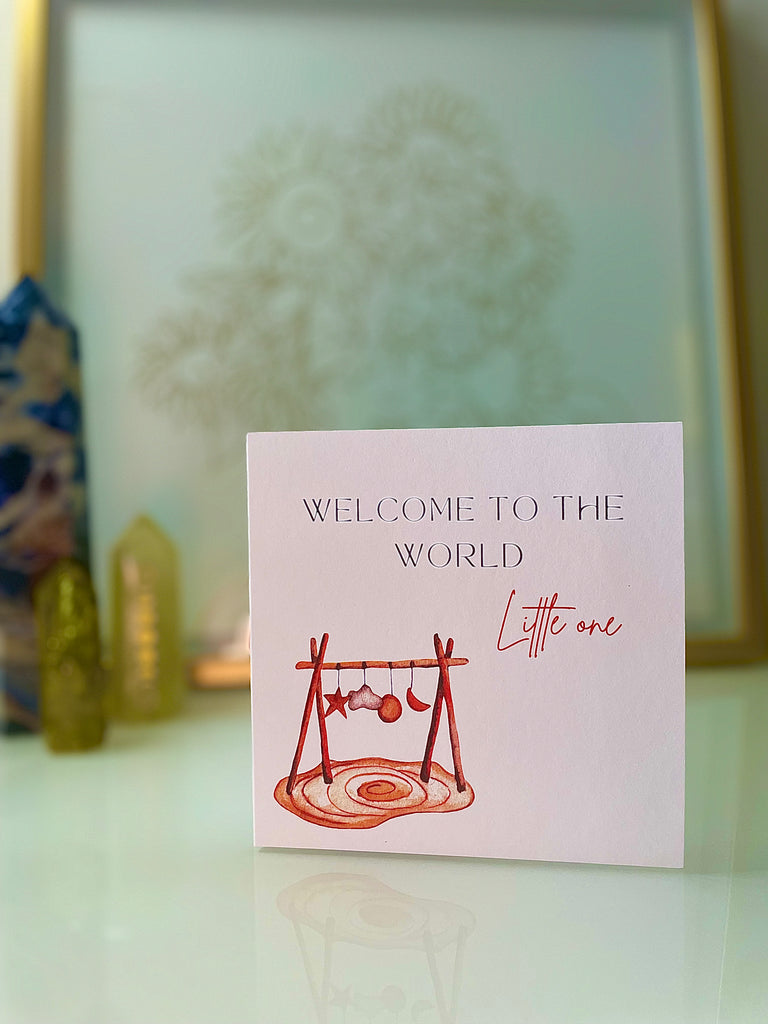 Welcome to the World Card - Boho Baby Mobile - The Sweetest Harvest